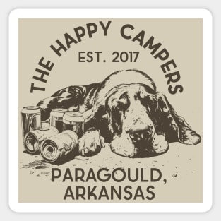 The Happy Campers - Bummin' Basset Sticker